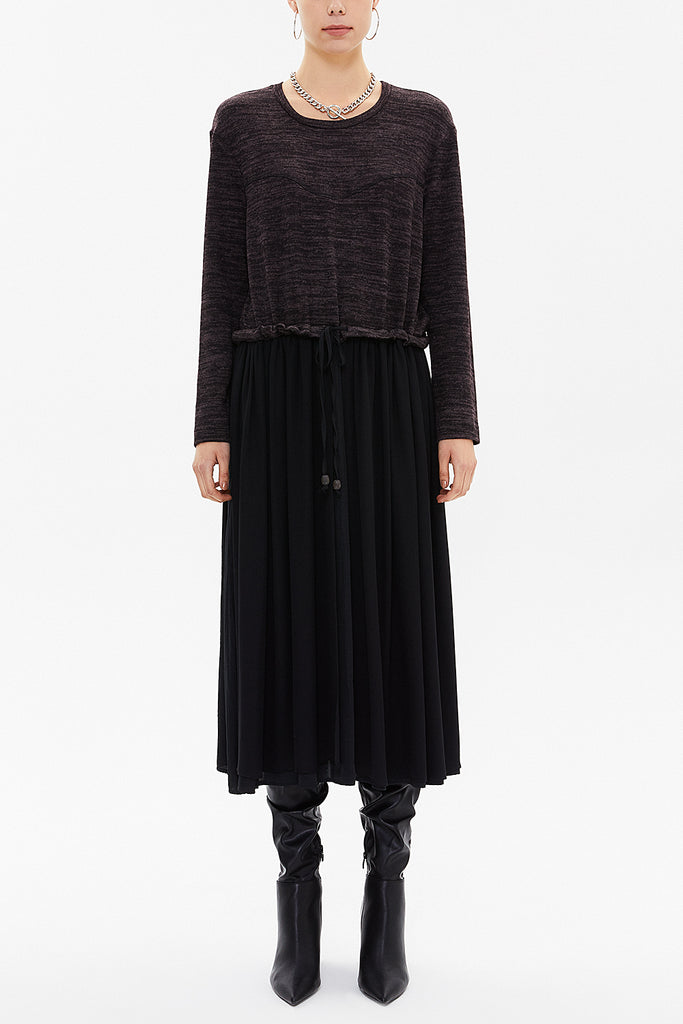 Plum Woven  midi dress  92164