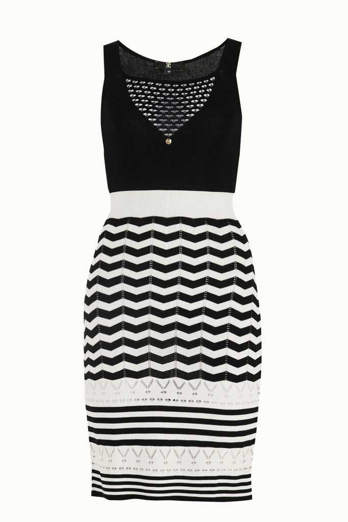 White Knit tank top dress 28084