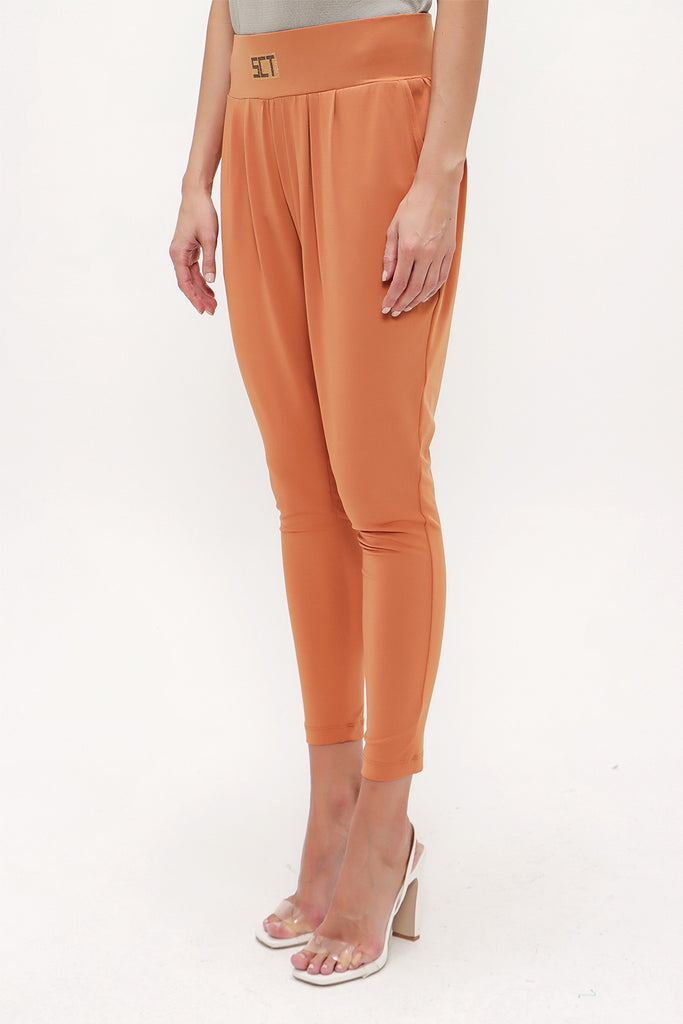 Orange Wide cut pants 40682