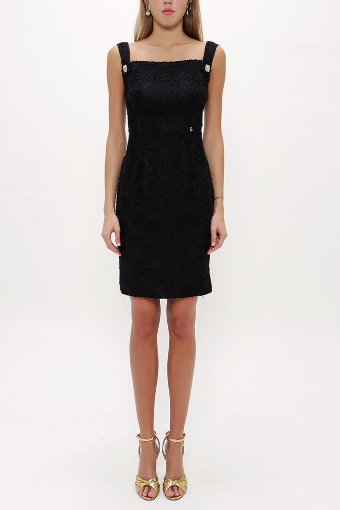 Black Lace mini dress 90892