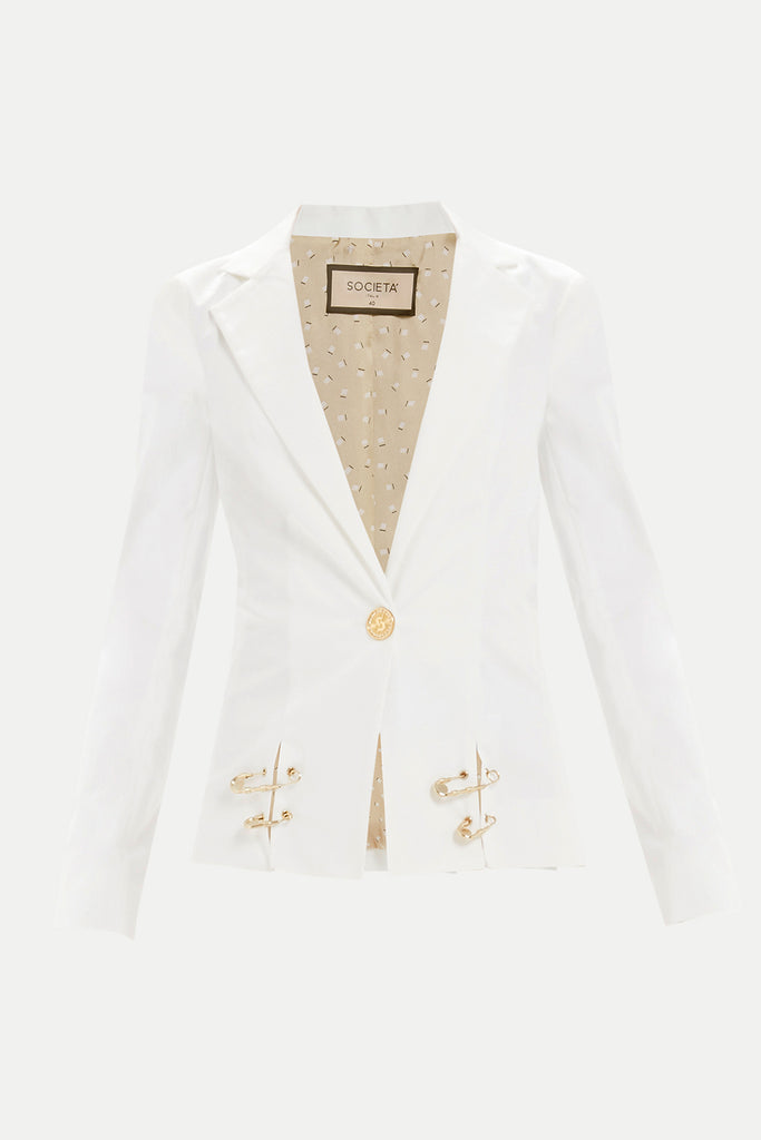 White Blazer jacket 61066