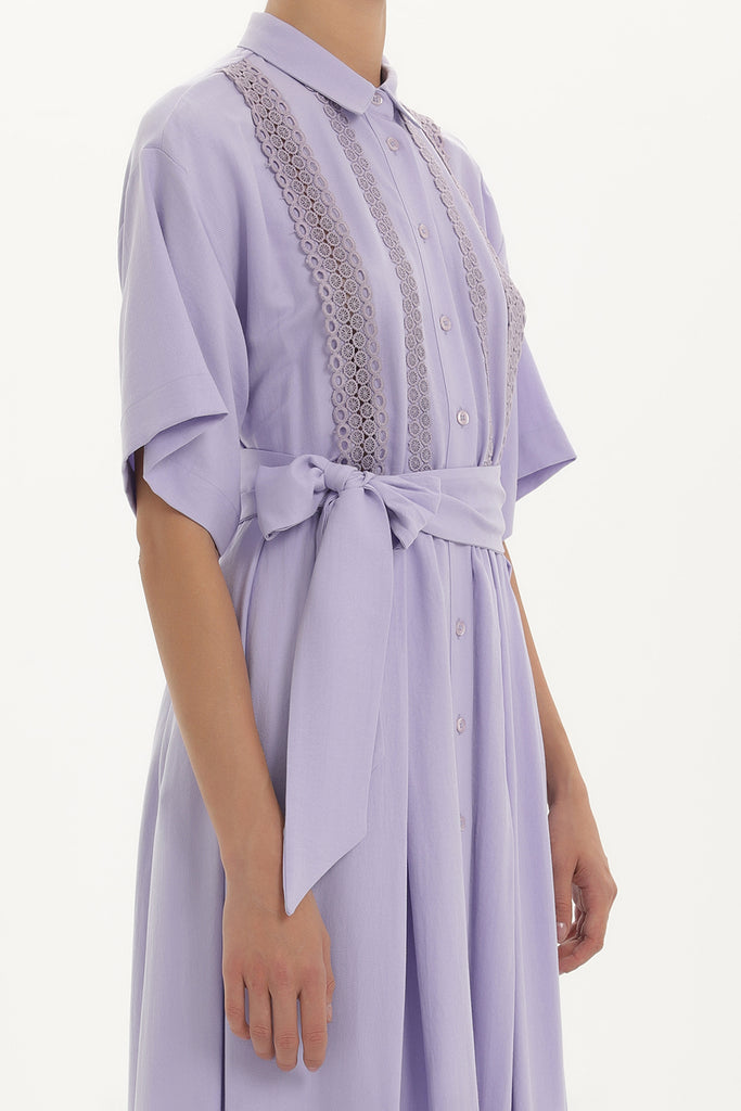 Lilac Laced maxi  dress 92352