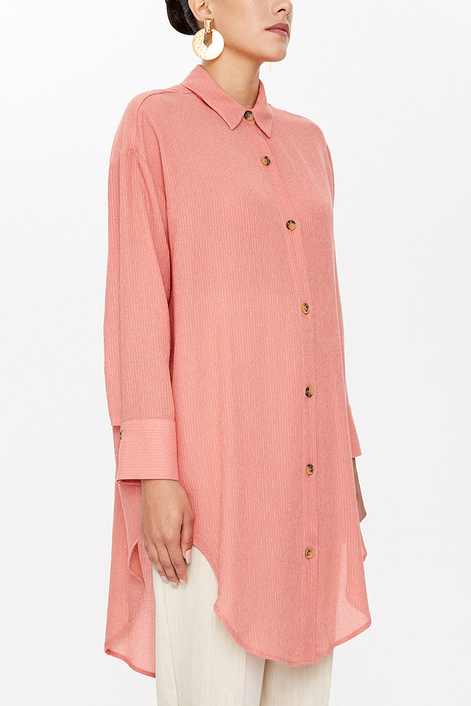 Salmon Cotton tunic 10729