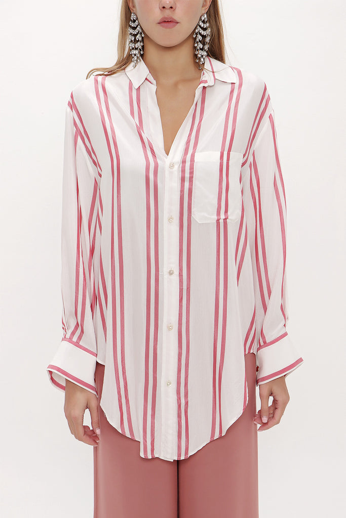 Red Wide cut shirt 10681