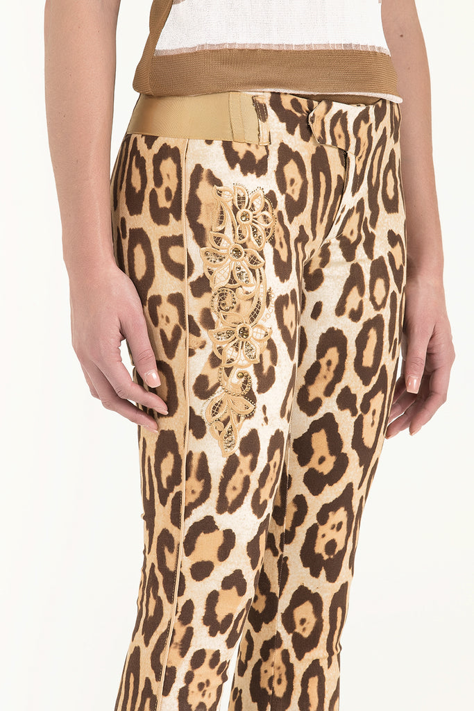 Pars Leopardskin  Printed pants 40904