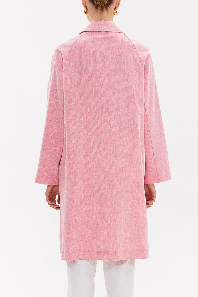 Pink Wide cut slit coat 30422