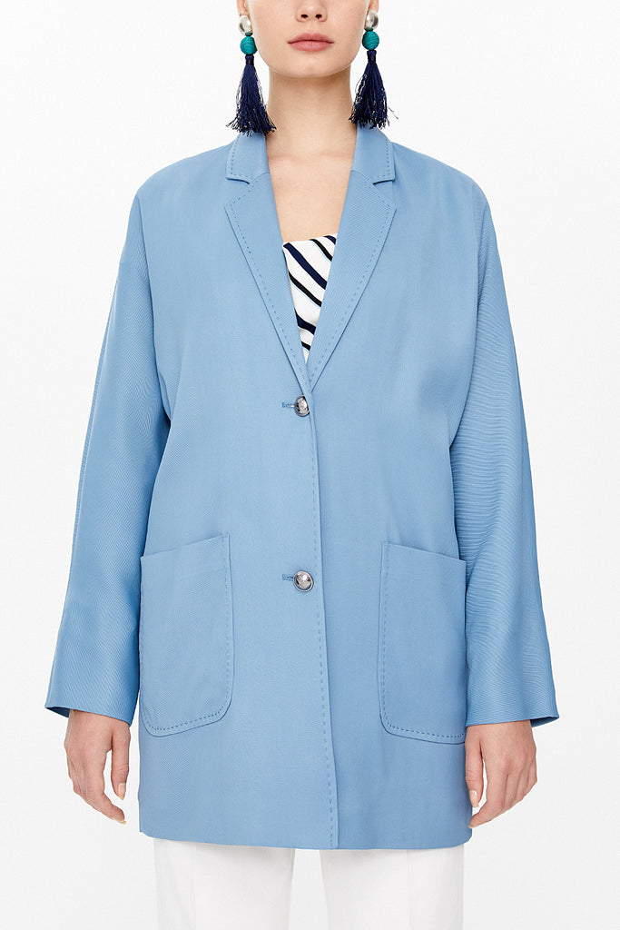 Blue Button Jacket 61130