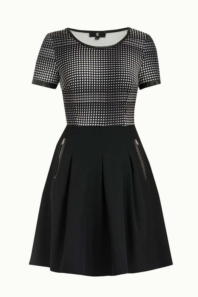 Eteği Pilili Elbise Siyah 91547