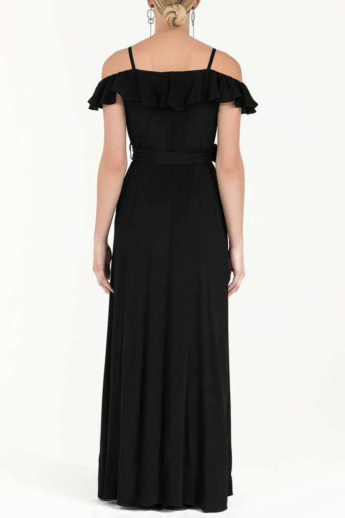 Valon Düşük Omuz Elbise