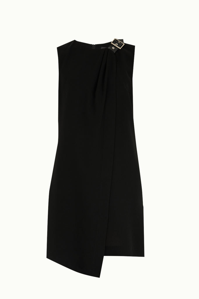 Asimetrik Kesim Elbise Siyah 91737