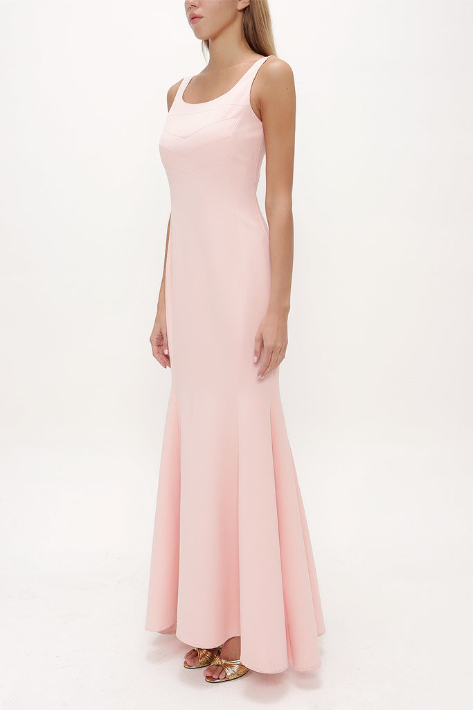 Pink Strappy maxi dress 91840