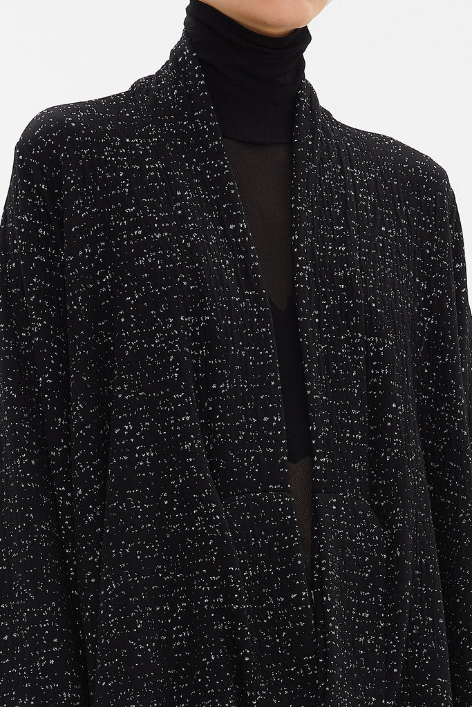 Black Jacquard knit jacket 60968