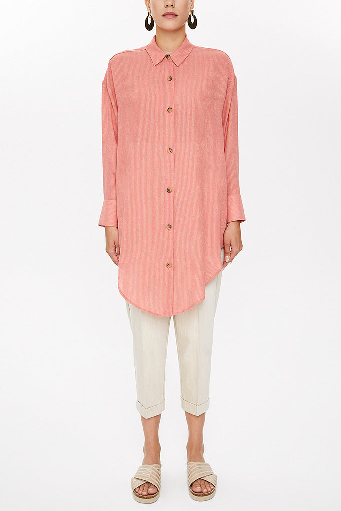 Salmon Cotton tunic 10729