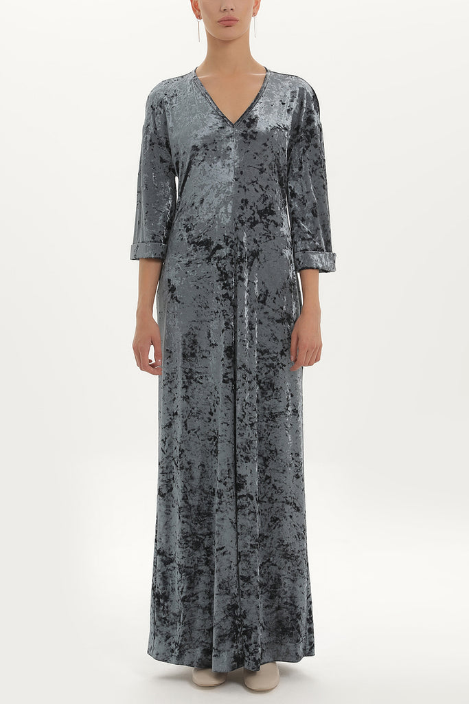 Gray Velvet dress 92153