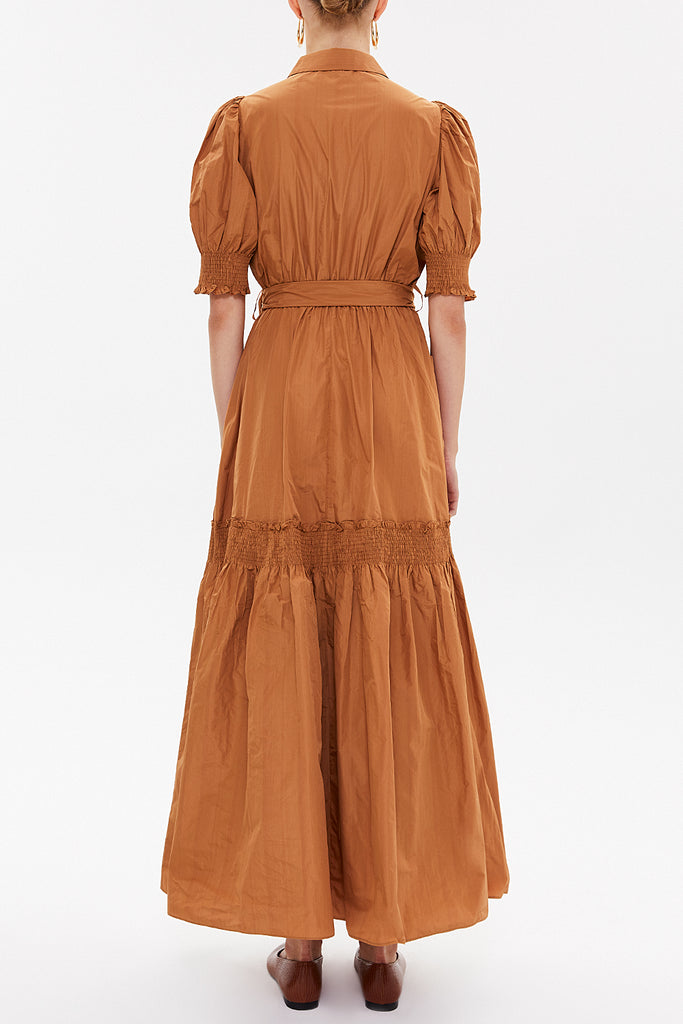 Cinnamon Elastic detail maxi dress 93109