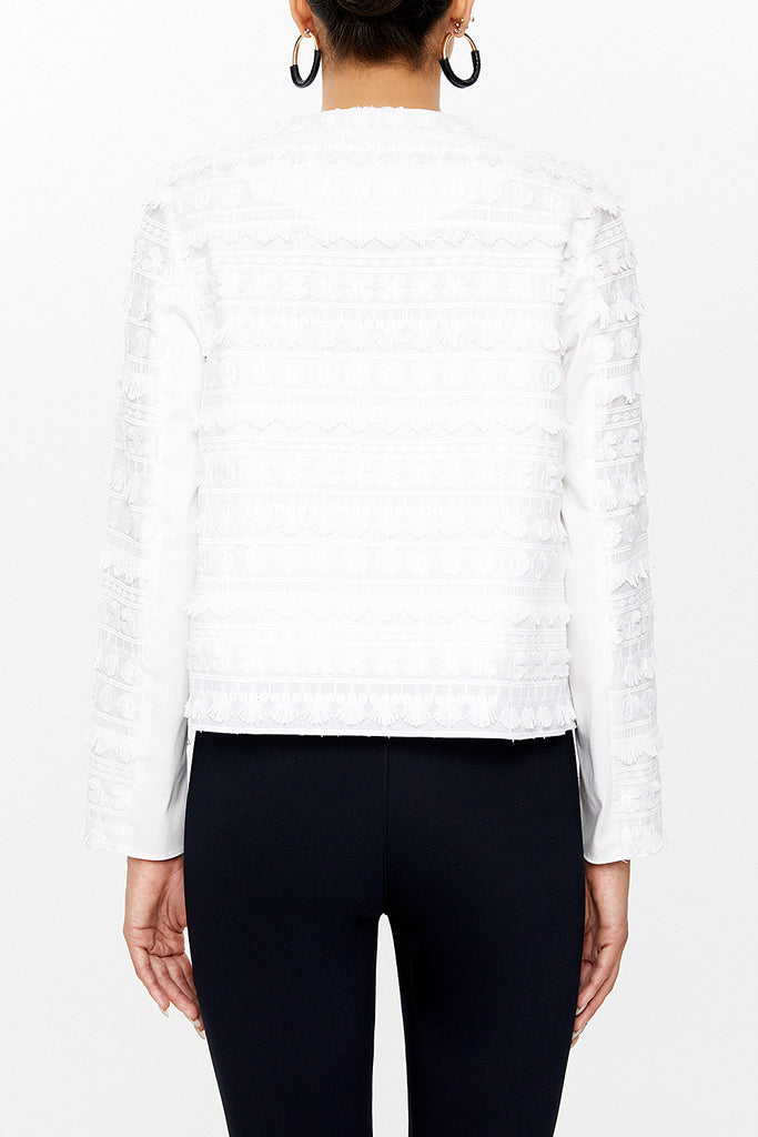 White Brode  chanel Jacket 61110