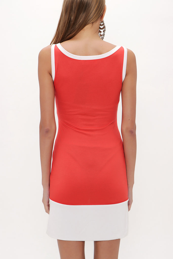 Coral Slim fit mini dress 90881