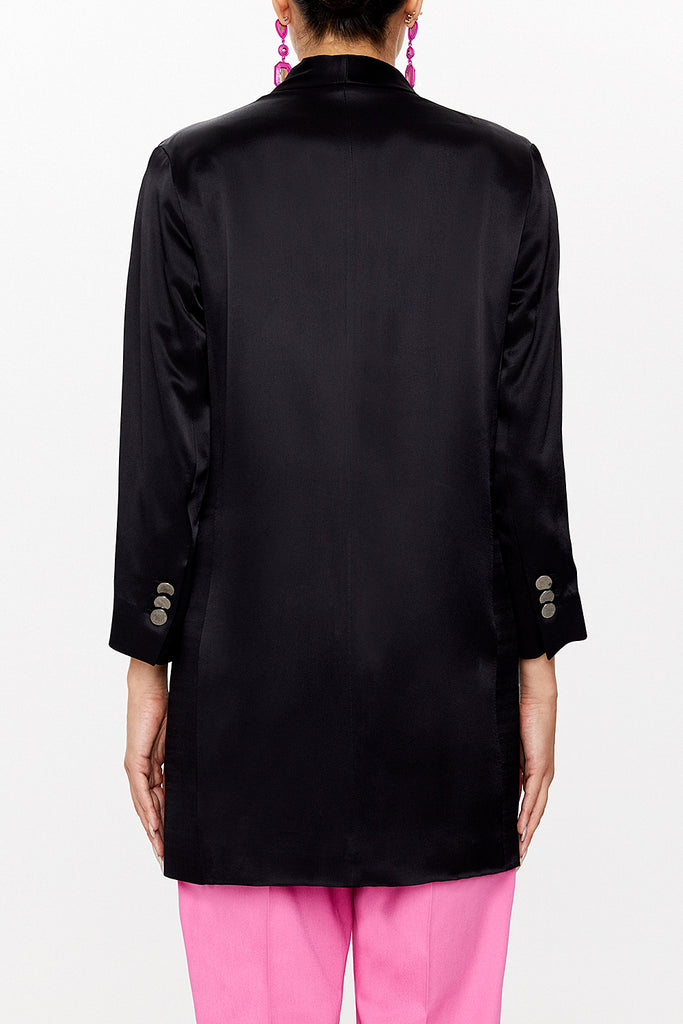 Black Wide cut jacket 61136