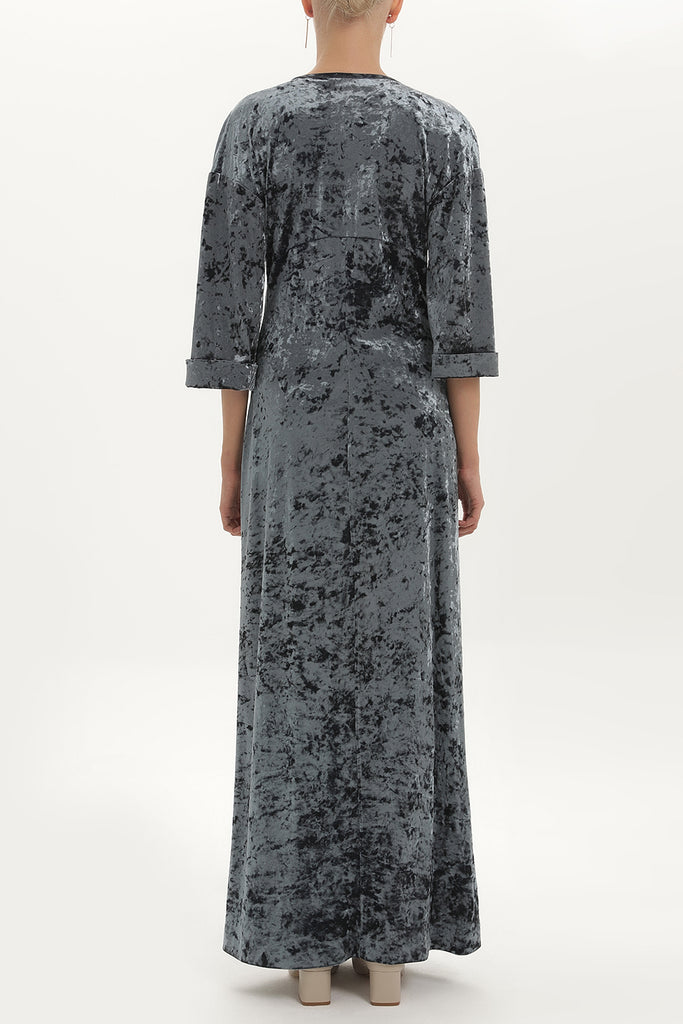 Gray Velvet dress 92153