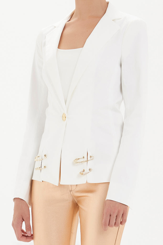 White Blazer jacket 61066