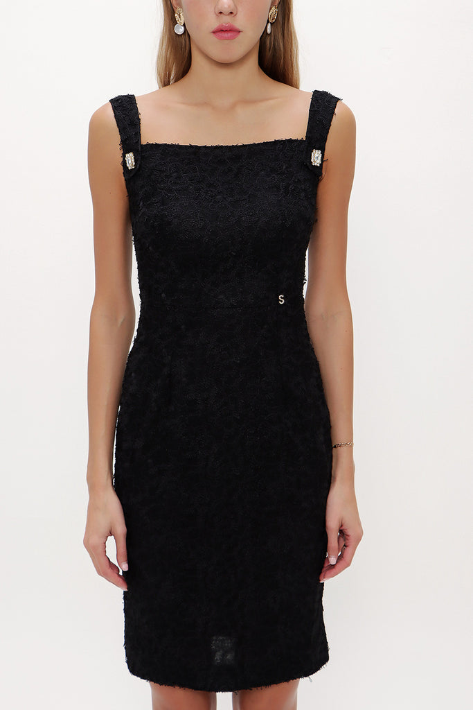 Black Lace mini dress 90892