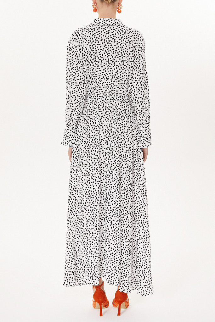 Spotted Wide cut shirt dress 93481