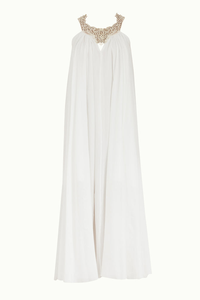 Dantelli Ve Incili Uzun Elbise 92290