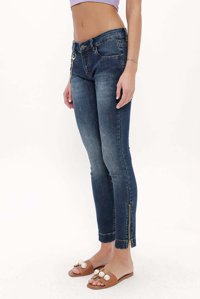 Navy Blue DISTRESSED JEANS 41042