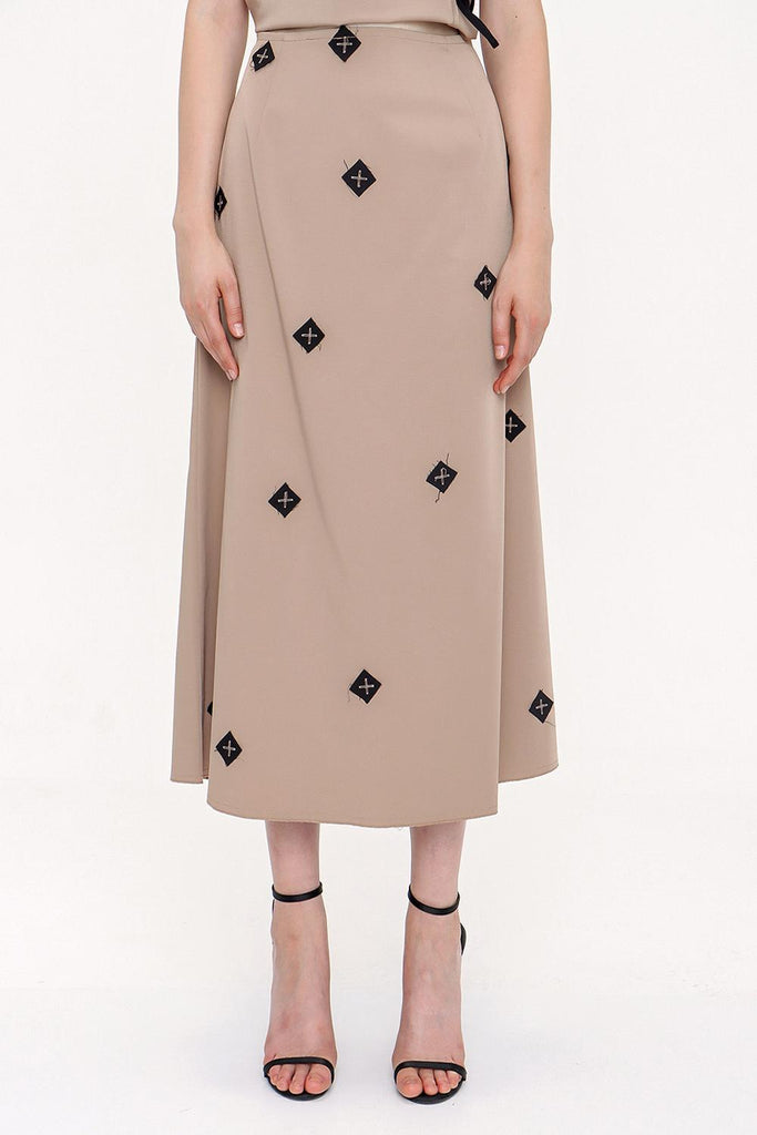 Beige Belted suit 12264