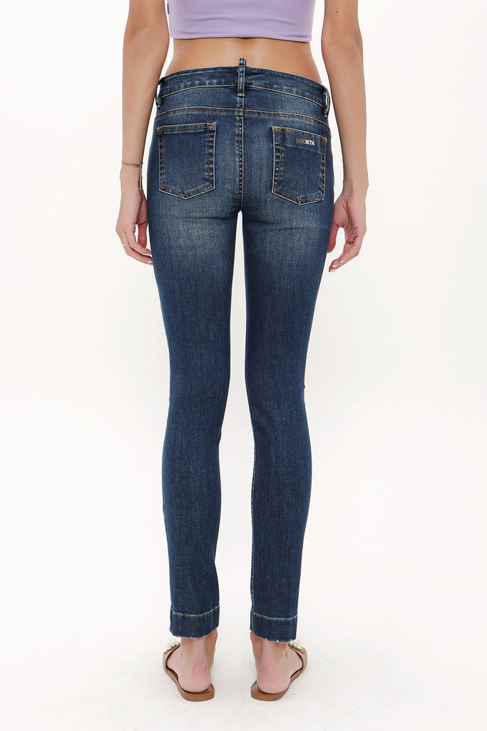 Navy Blue DISTRESSED JEANS 41042