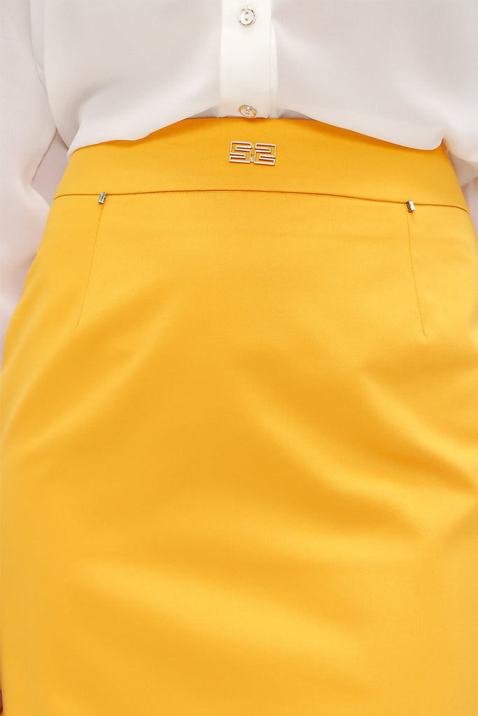Yellow Cotton skirt 80386