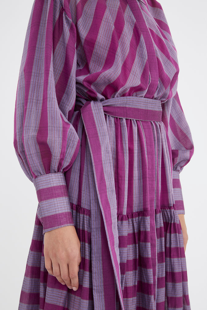 Büzgülü Uzun Elbise 92863