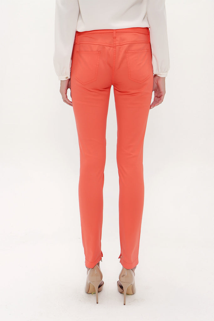 Coral Slim fit cotton pants 40932