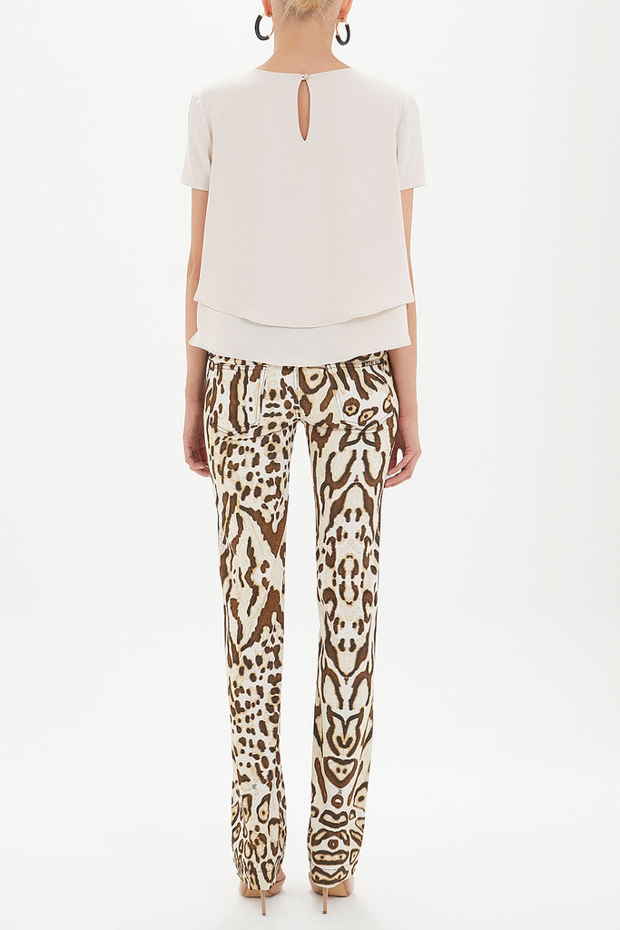 Pars Leopardskin  Printed pants 40764