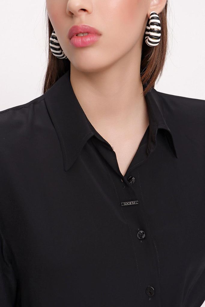 Black Wide cut shirt 10763