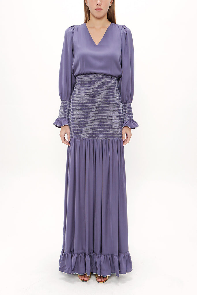 Plato Fancy seam maxi dress 92920