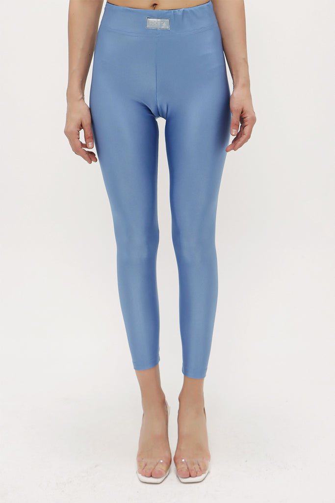 Blue Woven  leggings 41322