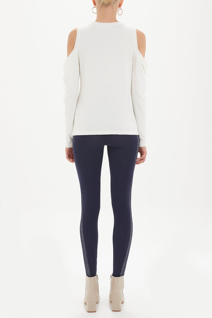 Navy Blue Knitwear leggings  28310