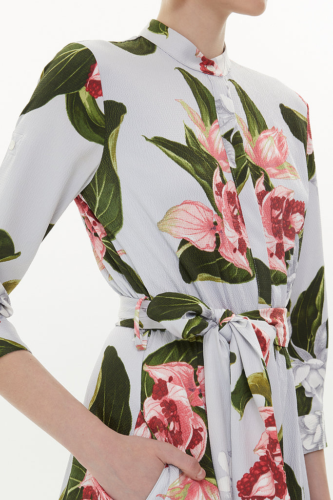 Patterned Laced maxi dress 92855