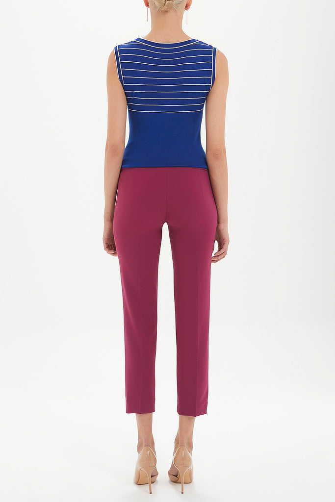 Fuchsia Rib seam lycra pants 41127