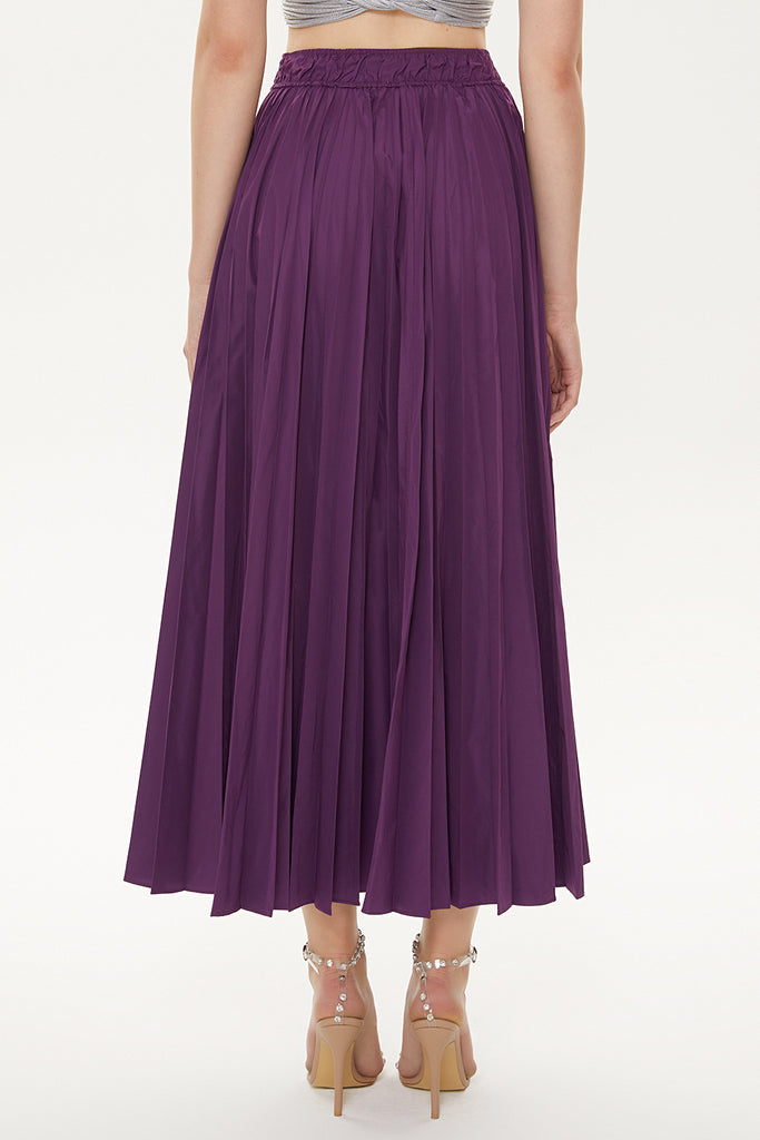 Purple Pleated skirt 81088