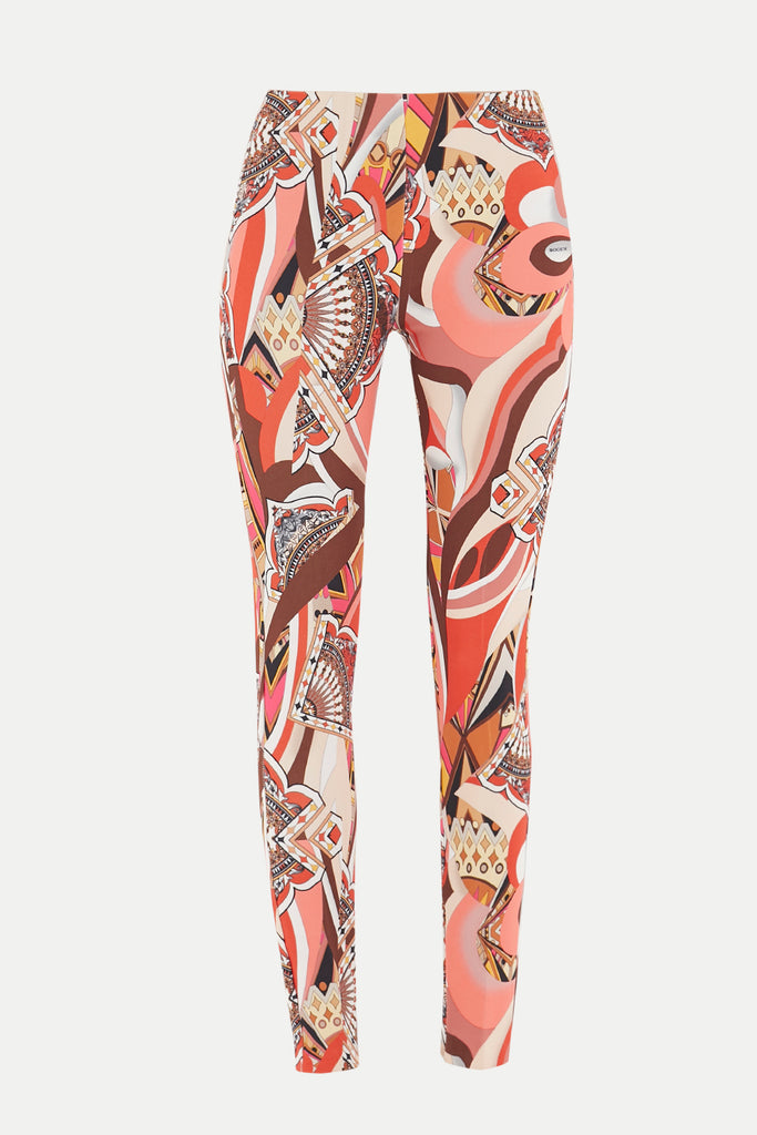 Patterned Printed skinny leg pants 41113