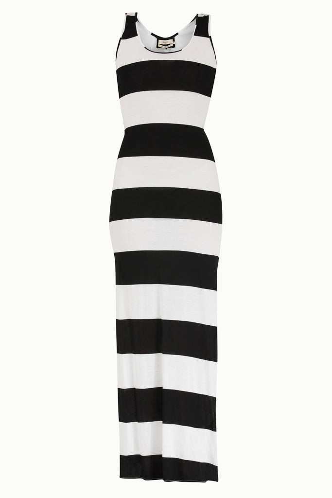 Kolsuz Uzun Örme Elbise Siyah 92041