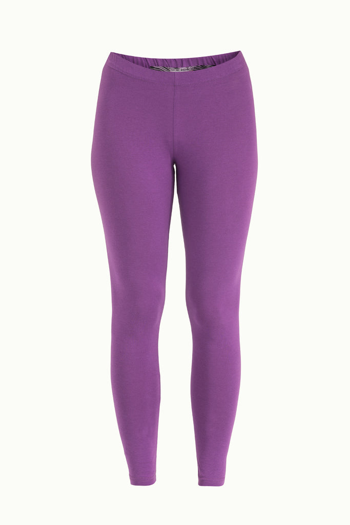 Purple Woven  leggings 41164