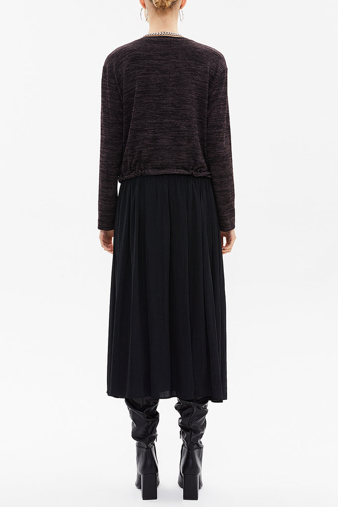 Plum Woven  midi dress  92164