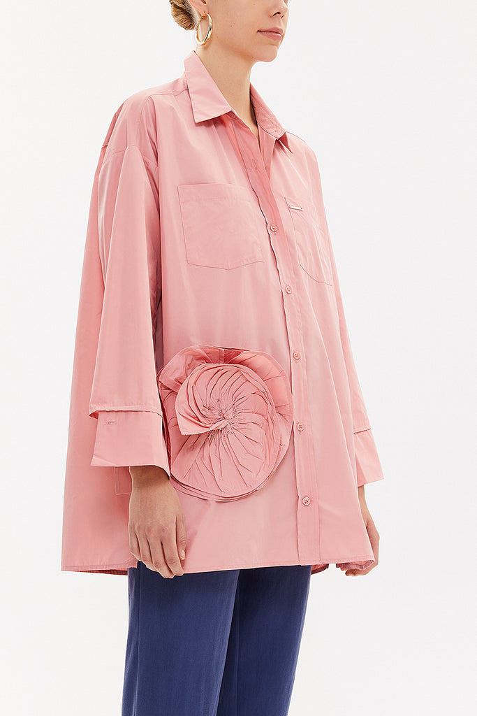 Powder Rose  detail  shabby chic shirt  10741