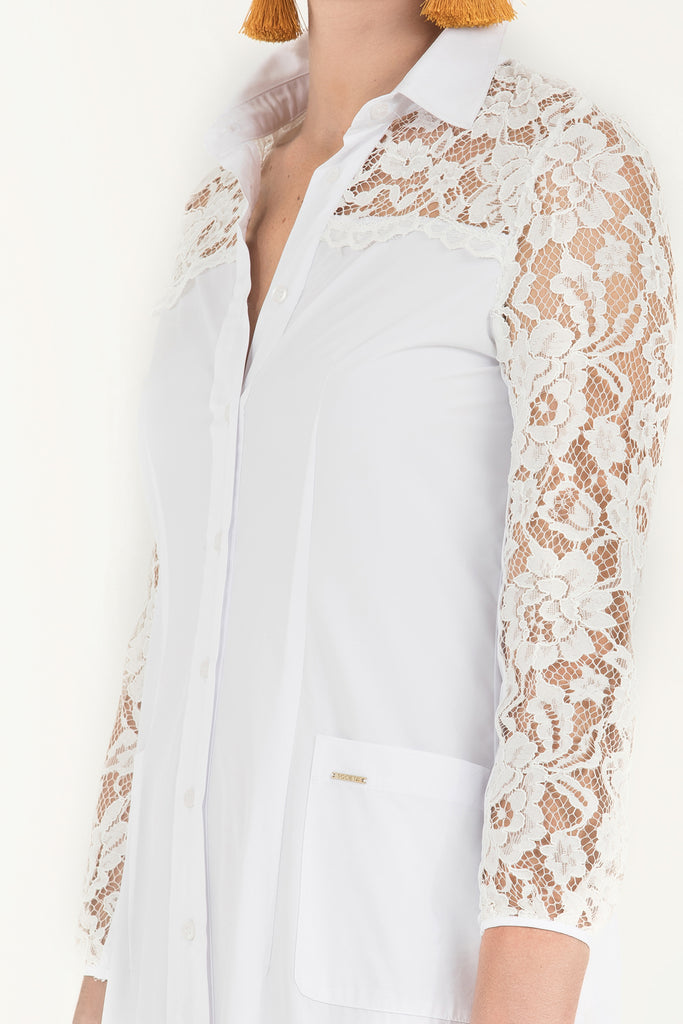 Dantelli Uzun Elbise 92248