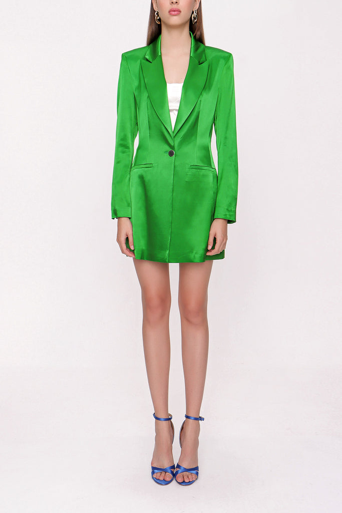 Green Slim fit blazer jacket 61152