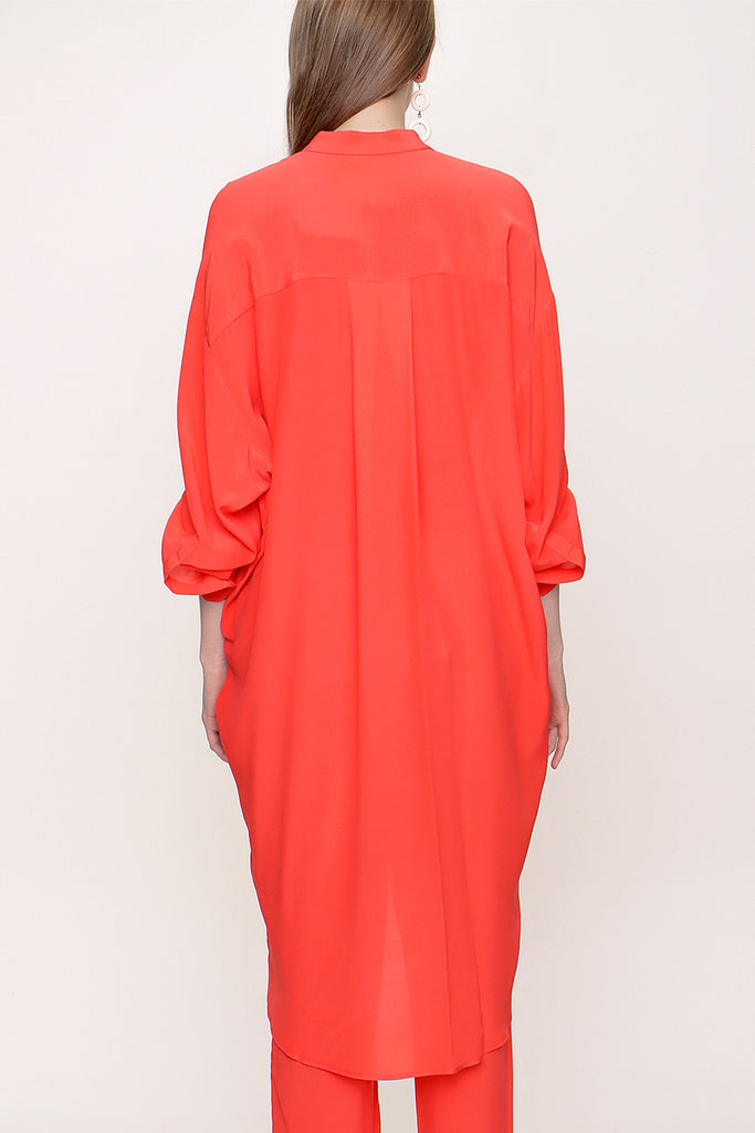 Red Wide cut shirt 10802