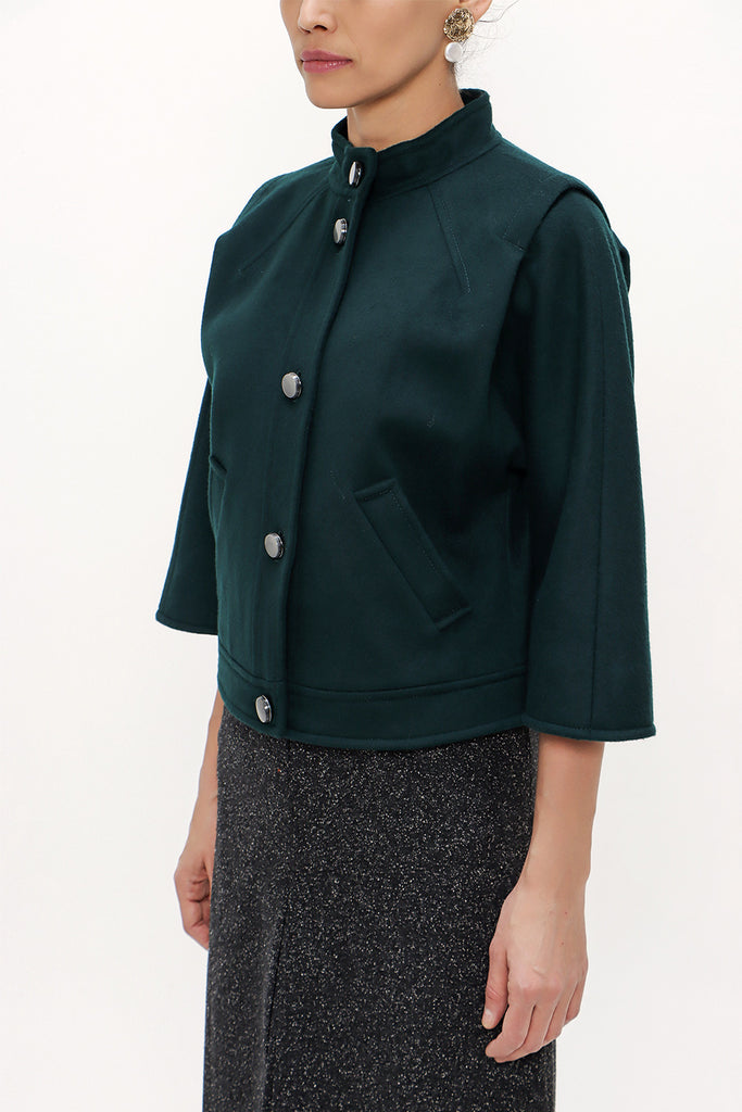 Green WOOL JACKET 60790